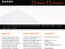 Tablet Screenshot of distant-horizons.com